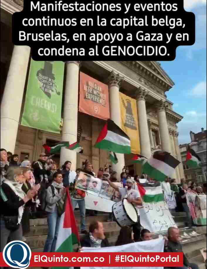 Bruselas se levanta por Gaza